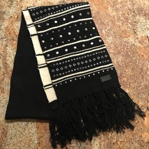Coach Reversible Cable Knit Scarf